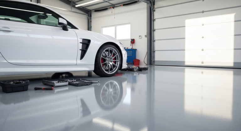 Sol de Garage : Résine Époxy, Dalles PVC ou Béton Ciré ?